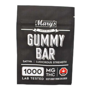 Mary's Edibles – Sativa – Gummy Bar (1000mg THC)