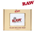 raw glass rolling tray