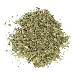 pile of trimmed cannabis shake