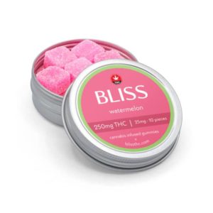 Bliss Edibles – Watermelon (250mg THC)